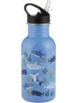 Typhoon Pure Kids Under The Sea Παιδικό Μπουκάλι Θερμός Ανοξείδωτο με Καλαμάκι Μπλε 550ml