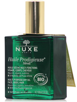 Nuxe Huile Prodigieuse Neroli Βιολογικό Ξηρό Λάδι για Πρόσωπο Σώμα & Μαλλιά 100ml