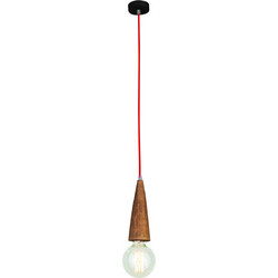 Home Lighting Melody 77-2725 Κρεμαστό Φωτιστικό Οροφής Μονόφωτο E27 Κόκκινο HL-029R-1