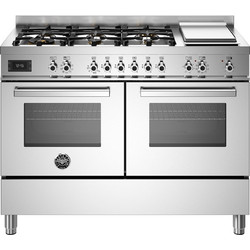 Bertazzoni PRO126G2EXT Κουζίνα Αερίου & Ρεύματος με Εστίες Αερίου 119.5cm