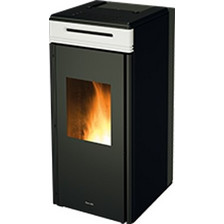Ravelli HRV 100 Touch White Σόμπα Pellet Καλοριφέρ Αερόθερμη 13.2kW