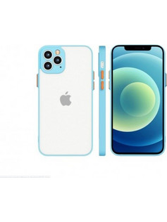 Θήκη iPhone 11 Pro Milky Flexible Back Cover Σιλικόνης - 5996 - Μπλε - OEM