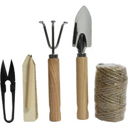 Σετ 5pcs Κηπουρικής Garden Tool Μεταλλικό Natural