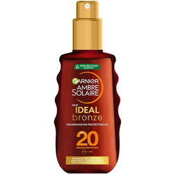 Garnier Ambre Solaire Ideal Bronze Tan Enhancing Protection Αδιάβροχο Λάδι Μαυρίσματος Σώματος SPF20 200ml
