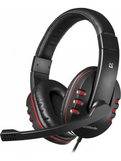 Defender Warhead G-160 Gaming Headset Over Ear Black Red