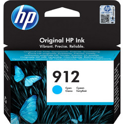 HP 912 Cyan Μελάνι Εκτυπωτή Inkjet