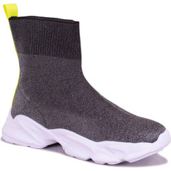 Original Marines Παιδικά Sneakers Μποτάκια με Κάλτσα Ασημί DBA881FA2