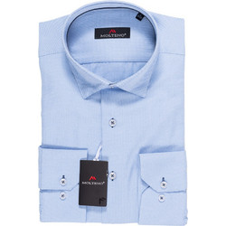 Μακρυμάνικο Πουκάμισο Regular Fit MOLTENO 6532 Γαλάζιο