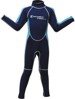 Scuba Force Saily Blue Παιδική Ολόσωμη Στολή Κατάδυσης Neoprene για Αυτόνομη Κατάδυση 3mm