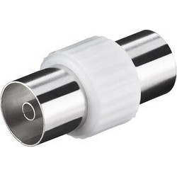 POWERTECH αντάπτορας καλωδίου κεραίας CAB-V030, θηλυκό, λευκός, 5τμχ