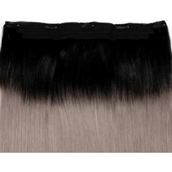 Seamless1 Salt n Pepper Clip In 1 Piece Remy Hair 55cm