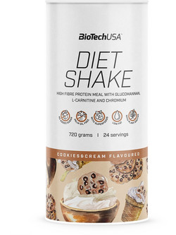 Biotech USA Diet Shake Cookies & Cream Πρωτεΐνη Ορού Γάλακτος Γράμμωσης 720gr
