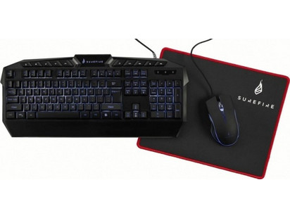 Surefire Kingpin Set Σετ Gaming Πληκτρολόγιο RGB Black