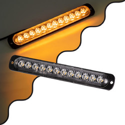 GloboStar(R) 85269 PRO Series Μπάρα Σήμανσης Οχήματος Οδικής Βοήθείας για Αυτοκίνητα + Φορτηγά 10 Προγραμμάτων Φωτισμού STROBE LED SMD 3030 15W DC 12-24V Αδιάβροχη IP65 Πορτοκαλί 85269