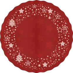 Contento Matteo Placemat Στρογγυλό Σουπλά Βινυλίου O38cm - Christmas Stars