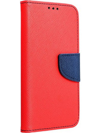 Θήκη OEM Fancy Book για Xiaomi Redmi Note 10, 10S Flip Cover Red Navy