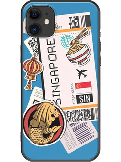 Θήκη Ticket To Singapore iPhone 11 Black TPU (Μαύρη Σιλικόνη)
