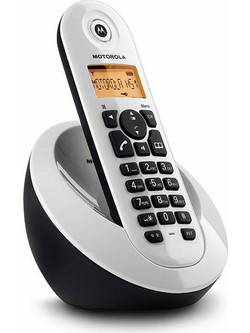 Motorola C601 Ασύρματο Τηλέφωνο με Ανοιχτή Ακρόαση Λευκό