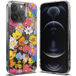 Θήκη Σιλικόνης Ringke Fusion Design PC Case with TPU Bumper for iPhone 13 Pro Max Vivid Flowers (FD553R50)