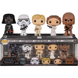 Funko Pop! Star Wars 5-Pack Darth Vader, Stormtrooper, Luke, Princess Leia, Chewbacca 2022 Exclusive