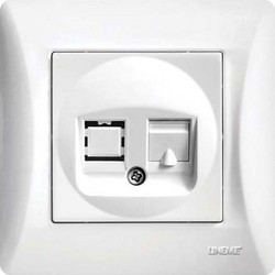 ΠΡΙΖΑ DATA RJ45 ΛΕΥΚΟ Hseries - 50-00118-1