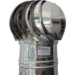 Αιολικό Περιστροφικό Καπέλο Καμινάδας Inox Φ350 - InoxShell
