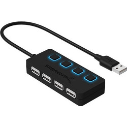 Sabrent HB-UMLS USB Hub 2.0 USB-A με 4 Θύρες USB-A
