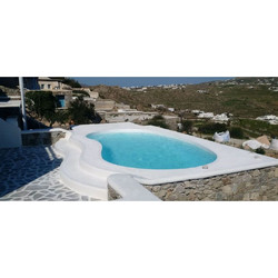 Πολυεστερική πισίνα (fiberglass) διαστάσεων 6.20x3.30 μέτρων