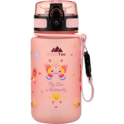 AlpinPro AlpinTec Kids Butterfly Παιδικό Μπουκάλι Πλαστικό BPA Free Ροζ 350ml