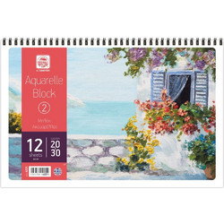 Μπλοκ Ακουαρέλας Salko 20x30 cm No 2 14 Φύλλα Διάφορα Σχέδια