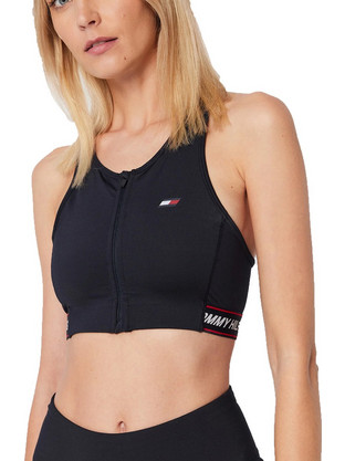 Tommy Hilfiger Αθλητικό Μπουστάκι με Μέτρια Στήριξη Μαύρο S10S101435-0GZ