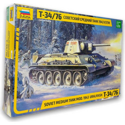 Zvezda Soviet Medium Tank T-34/76 MOD.1943 Uralmash 1:35