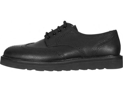 Wesc PB02 Brogue Blucher low top δερμάτινο παπούτσι μαύρο 153we-00133-w
