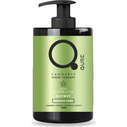 Qure Cannabis Sheer Therapy Deep Restorative Μάσκα Μαλλιών για Επανόρθωση & Φριζάρισμα για Ταλαιπωρημένα Μαλλιά 300ml