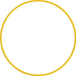 Amila Χούλα Χουπ HQ 80cm - Φ19mm - 330gr. Κίτρινο - 98820