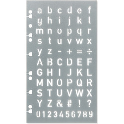 Filofax Στένσιλ Γράμματα 132857