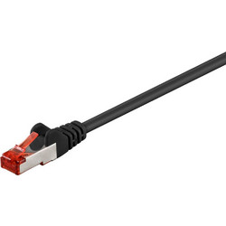 Goobay S/FTP Cat.6 Καλώδιο Δικτύου Ethernet 1m Black 95478