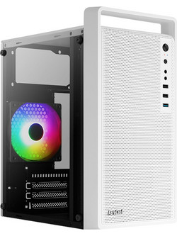 Aerocool CS-109 White Gaming Mini Tower Κουτί Υπολογιστή με Πλαϊνό Παράθυρο