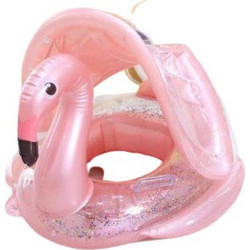 Σωσίβιο Swimtrainer με Σκίαστρο Ροζ Flamingo για Παιδιά Μέχρι 3 Ετών 800-75