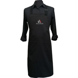 2Αaprons Ποδιά Barista-Barman Ολόσωμη OneSize Μαύρη Με Κέντημα 0154