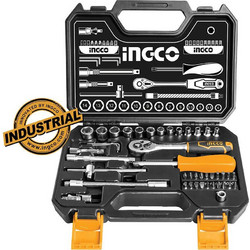 Ingco HKTS14451 Σετ Καστάνια 1/4" 45τμχ