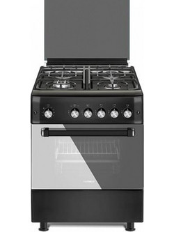 Calfer Gas F6TX40GF-BT Κουζίνα Αερίου 64lt με Εστίες Αερίου 60cm