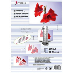 Olympia Din A4 80 Micron Φύλλα Πλαστικοποίησης 100 τμχ