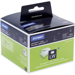 Πλαστική Ετικέτα DYMO 99013 89x36mm (Διάφανο) (1 Ρολό) (S0722410) (DYMO99013)