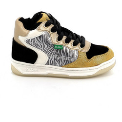 Kickers Kicklax Παιδικά Sneakers Μποτάκια Μαύρα Χρυσά 910880-30-73