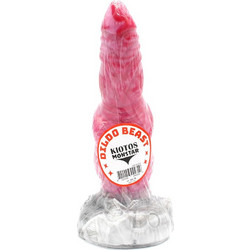 Kiotos Monstar Beast 26 Dildo με Βεντούζα 22.5cm Ροζ