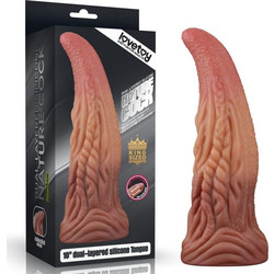 Lovetoy Nature Cong Tongue Ρεαλιστικό Dildo με Βεντούζα 25cm Tan