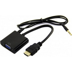 1080P HDMI Male to VGA Female Adapter Video Converter with audio cable