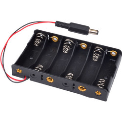 9V 6xAA Battery Holder for Arduino
