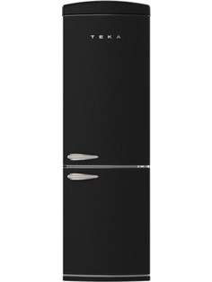 Teka RBF 78615 RTR Retro Ψυγειοκαταψύκτης 331lt No Frost Υ190.1xΠ60.5xΒ68.1cm Μαύρος